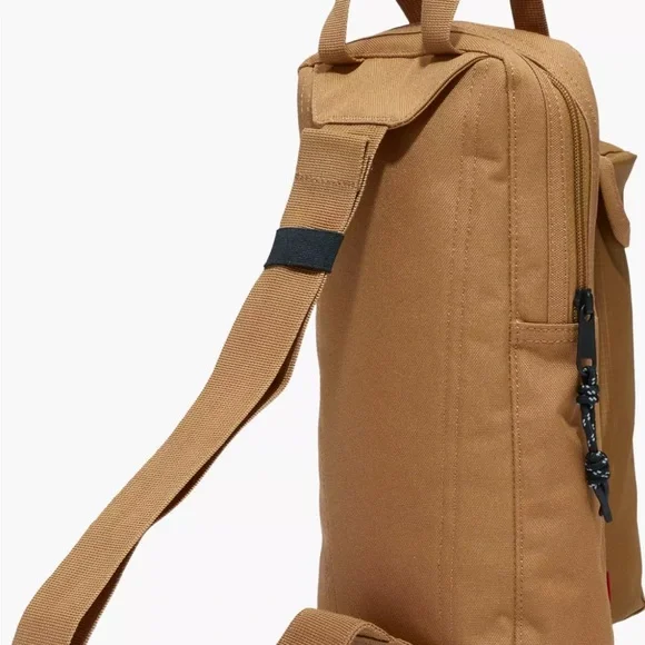 NEW Levi’s L Pack 2.0 Sling Khaki Brown Men’s Tactical Crossbody Bag Military - Picture 3 of 6